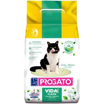 Areia Higiênica ProGato Clean Grãos Médios 3,6 kg