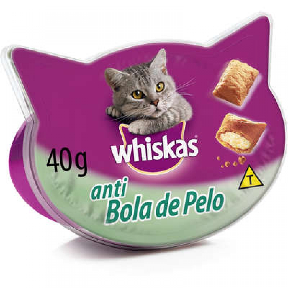 Whiskas Petiscos Anti Bola de Pelo