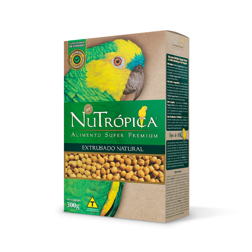 Nutropica Extrusada Papagaio Natural 300g