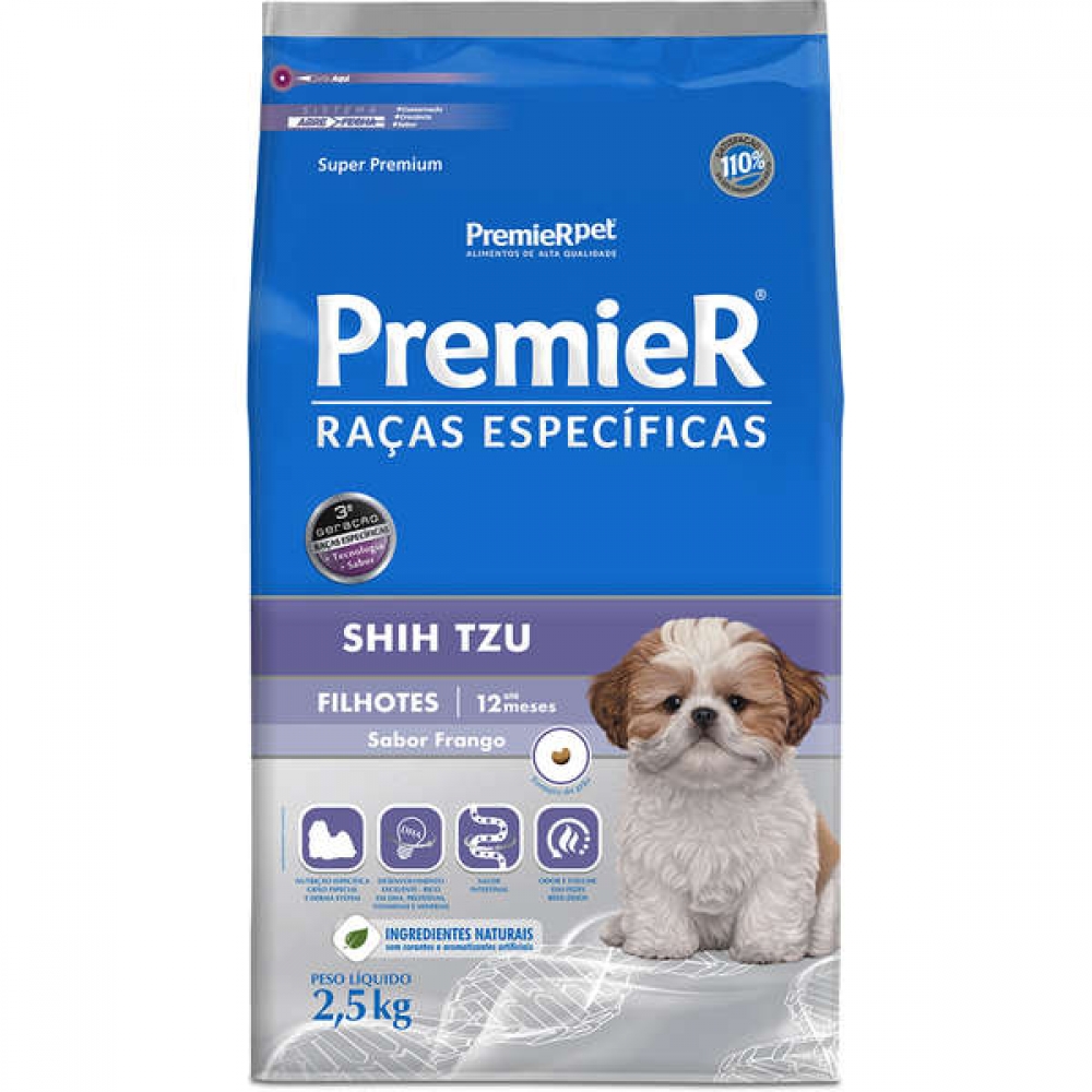Ração Premier Raças Especificas Shih Tzu Filhotes 2,5 kg
