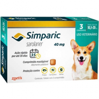 simparic 40 mg 3 Comprimidos