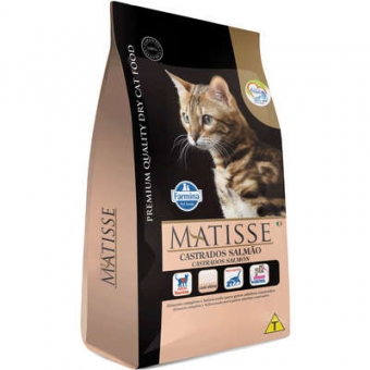 Ração Matisse Gatos Adultos Castrado Salmão e Arroz 2 kg