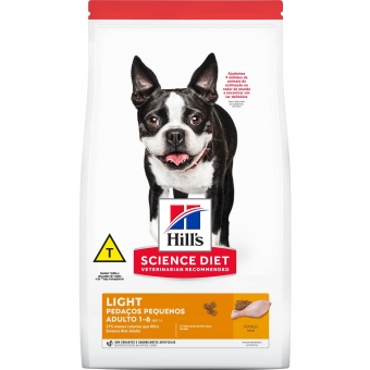 Ração Hills Light Cães Adultos Pedaços Pequenos 2,4 kg