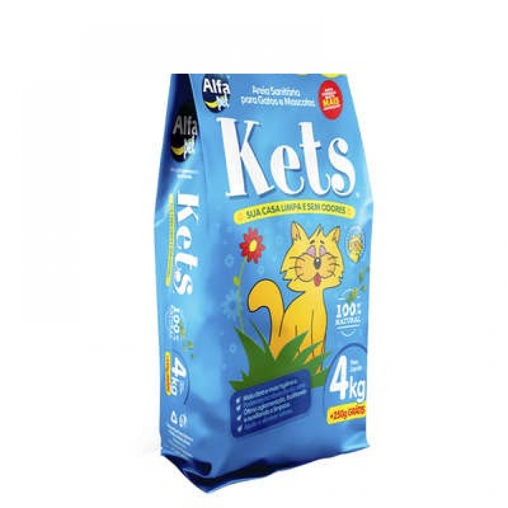 Areia Para Gatos Kets 4 kg