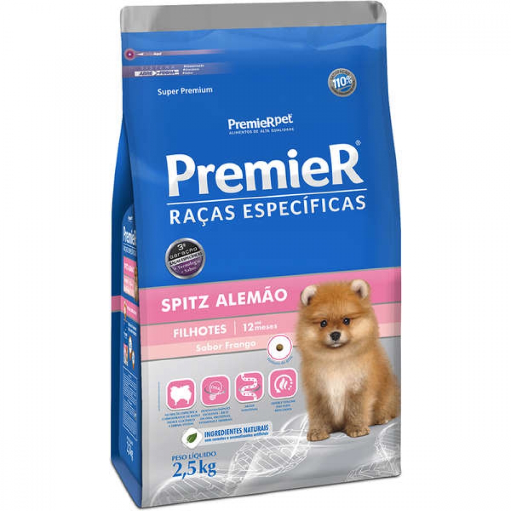 Ração Premier Raças Especificas Spitz Alemão Filhotes 2,5 kg