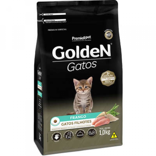 Ração Golden Gatos Filhotes Frango 1 kg