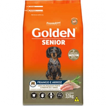 Ração Golden Cães Adultos Senior Minibits 3 kg