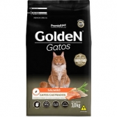 Ração Golden Gatos Adultos Catrados Salmão 3 kg