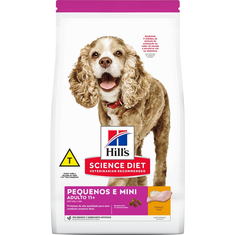 Ração Hills 11+ Raças Pequenas e Minis 2,4kg