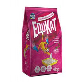 Areia Para Gatos Edukat 4 kg