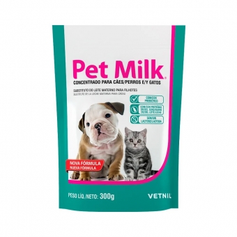 Pet Milk Leite Para Cães e Gatos Filhotes 300g