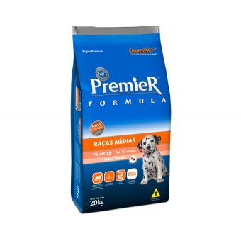 Ração Premier Filhotes Raças Medias 20 kg