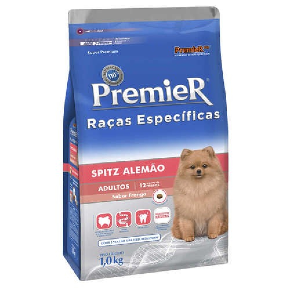 Ração Premier Raças Especificas Spitz Alemão Adulto - 1 kg
