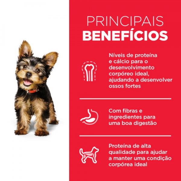Ração Hills Cães Filhotes Raças Pequenas e mini 800g