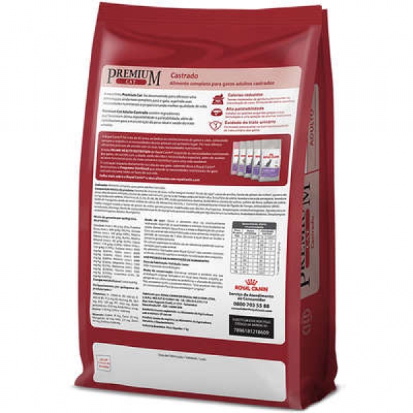 Ração Royal Canin Premium Cat para Gatos Castrados 1kg