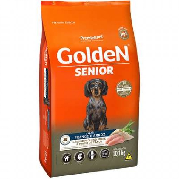 Ração Golden Cães Adultos Senior Minibits 10,1 kg