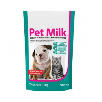 Pet Milk Leite Para Cães e Gatos Filhotes 100g