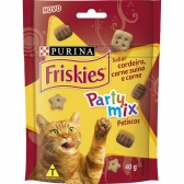 Friskies Party Mix Cordeiro, Carne Suína e Carne para Gatos Adultos
