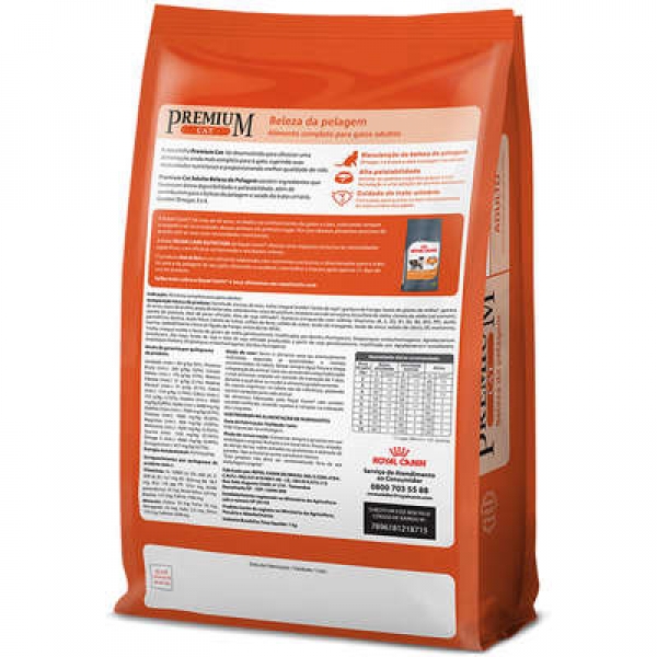 Ração Royal Canin Premium Cat Beleza da Pelagem 1 kg