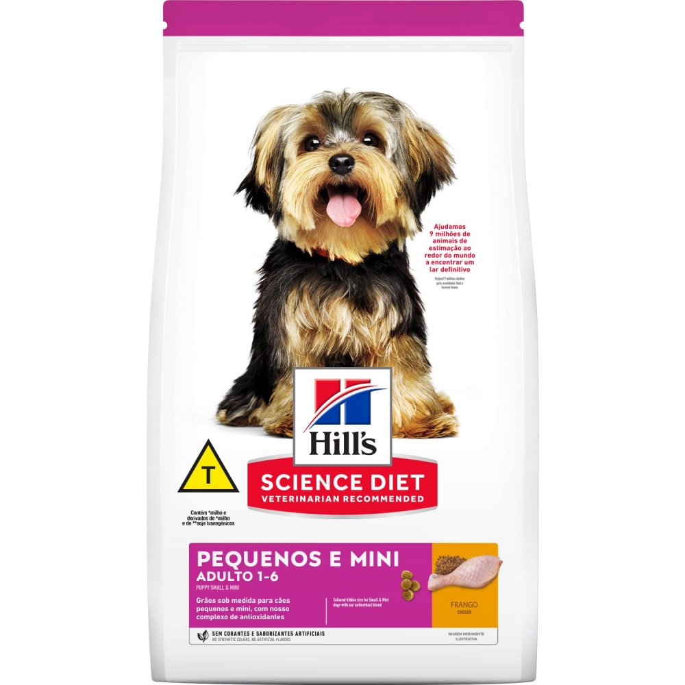Ração Hills Cães Adultos Raças Pequenas e mini 2,4 kg
